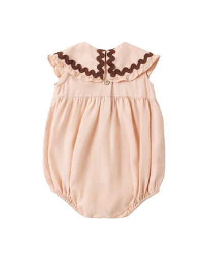 Rylee + Cru Cove Romper Blush in BLUSH