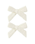 Rylee + Cru Bows, Set Of 2 Ivory in IVORY