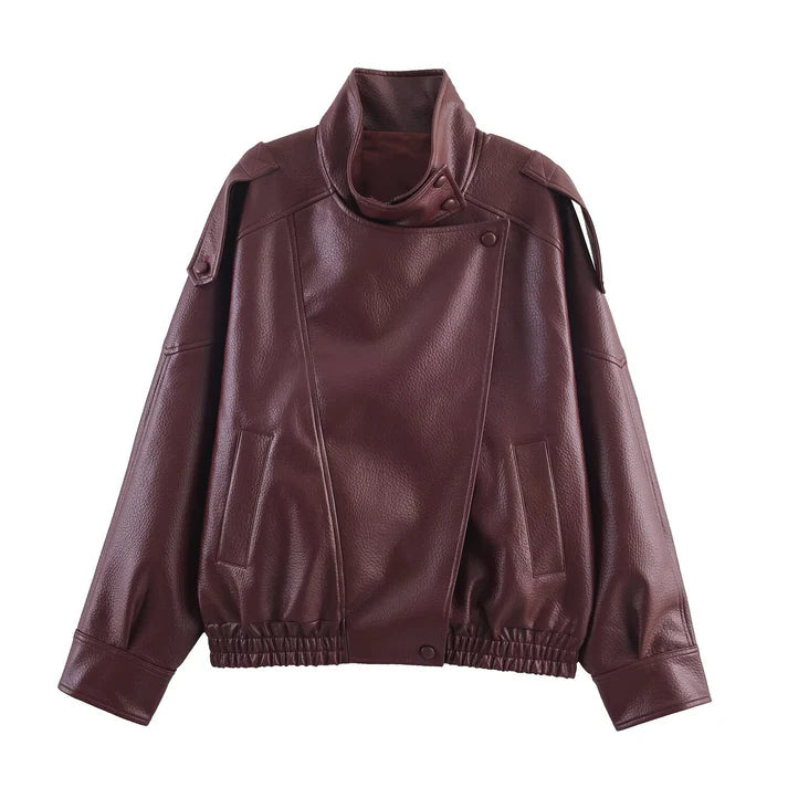 Smaibulum - Faux Leather Coat