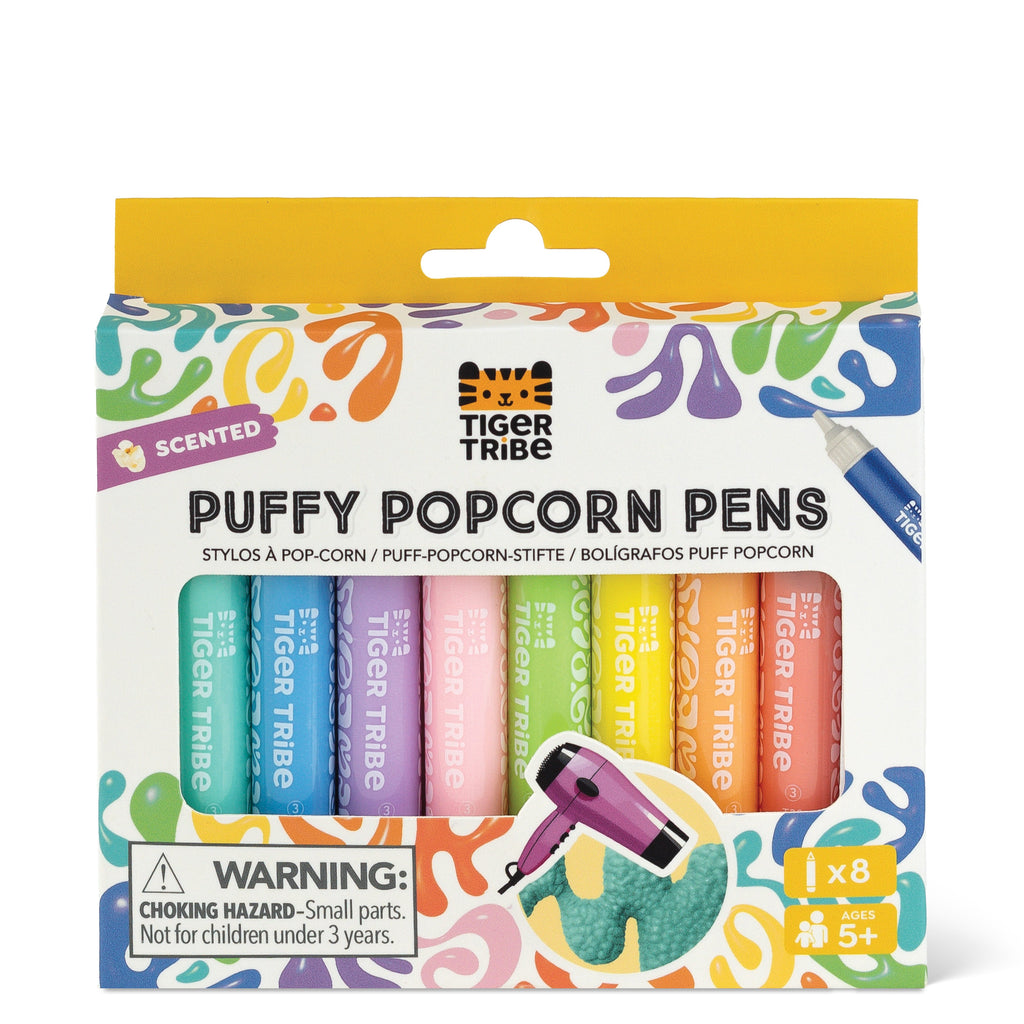 Tiger Tribe Scented Puffy Popcorn Pens in Single