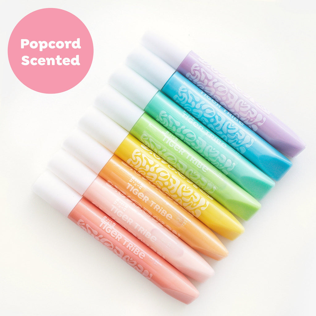 Tiger Tribe Scented Puffy Popcorn Pens in Single