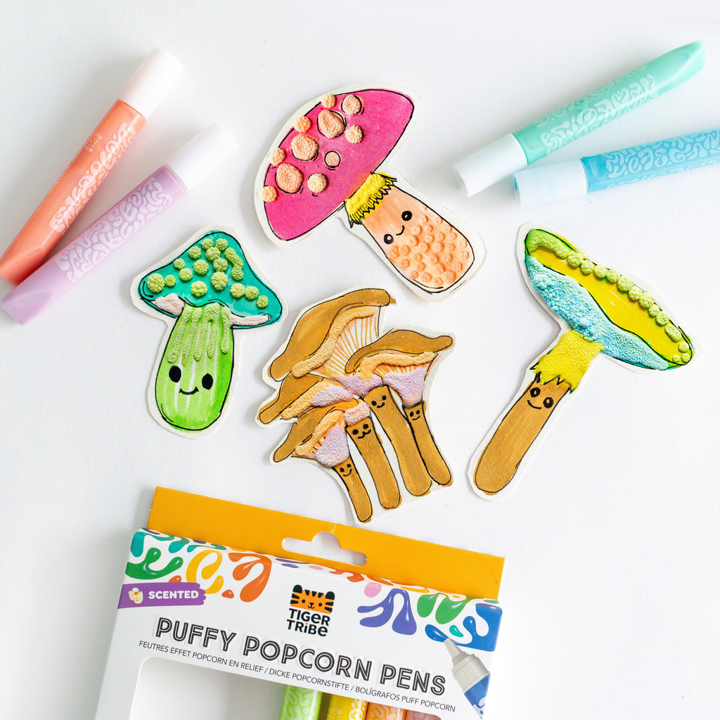 Tiger Tribe Scented Puffy Popcorn Pens in Single