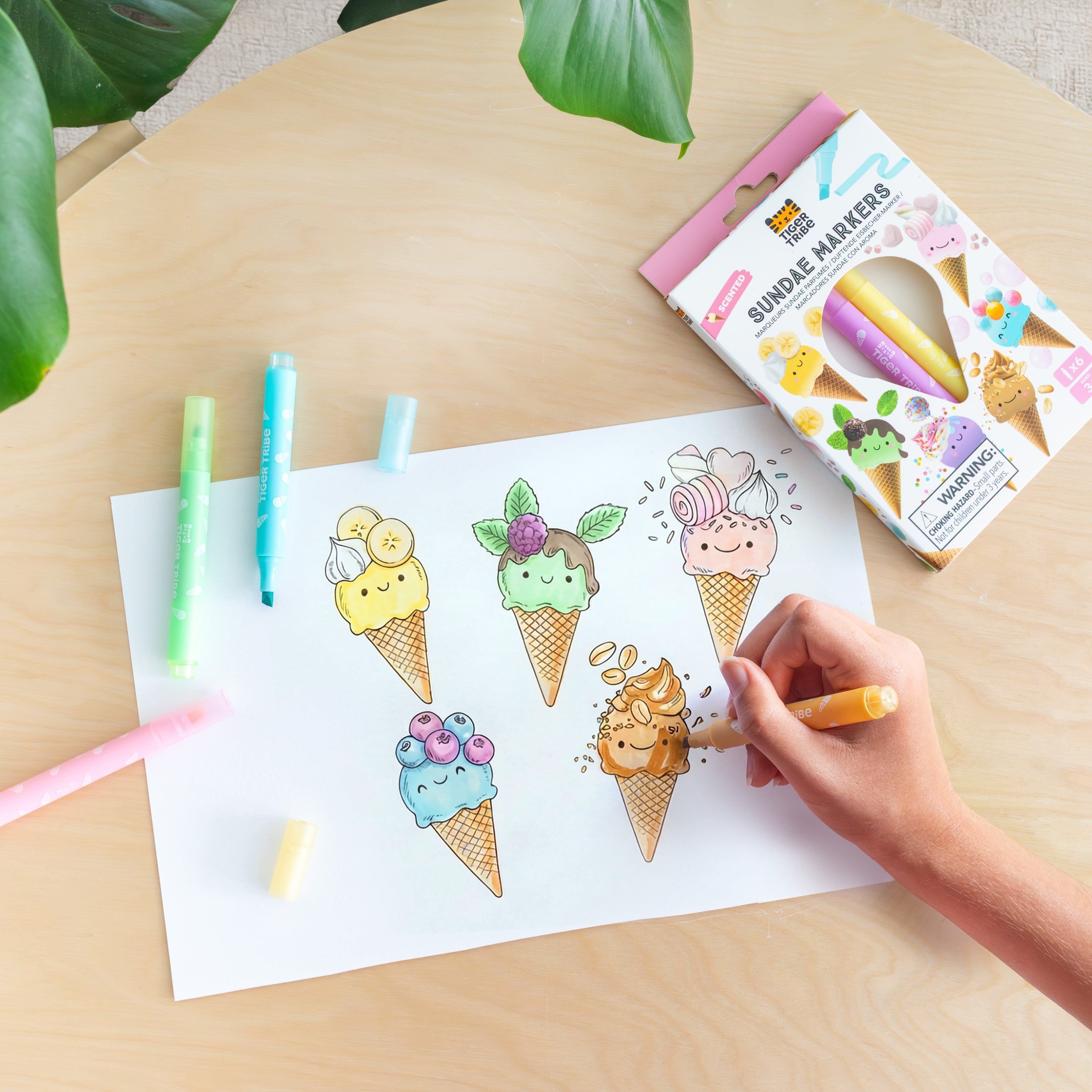 Tiger Tribe Scented Sundae Markers in Single