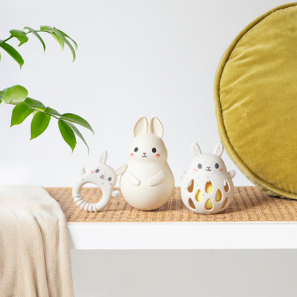 Tiger Tribe Silicone Rattle - Bunny in Single