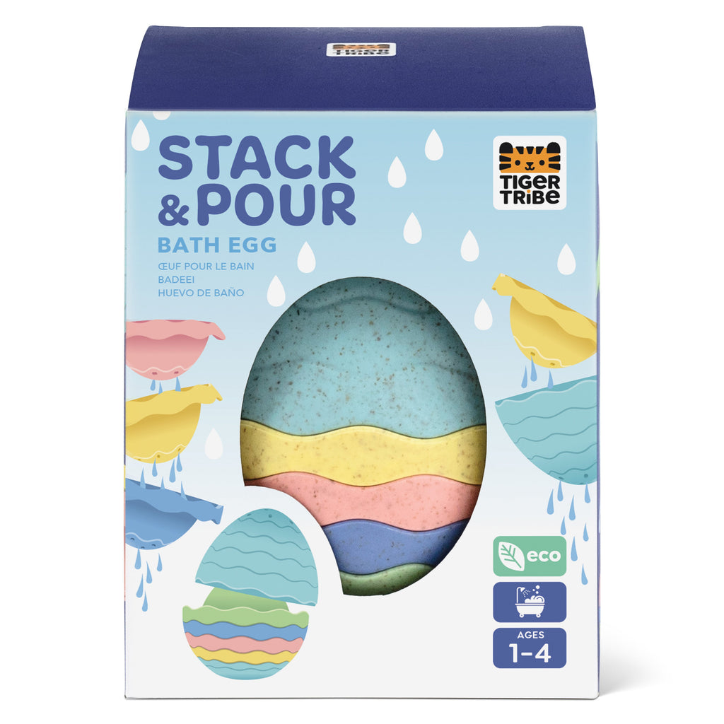 Tiger Tribe Stack & Pour - Bath Egg - Eco in Single