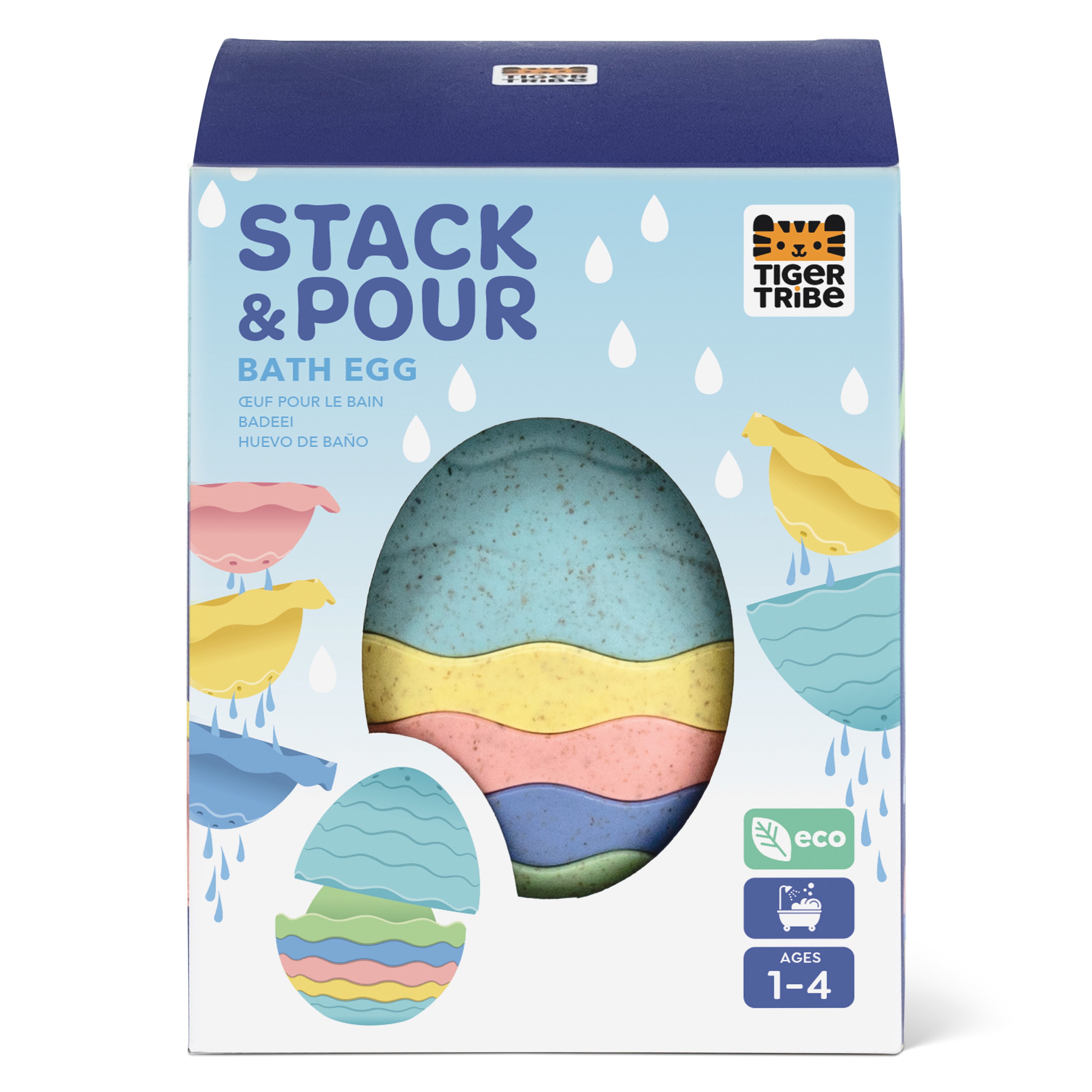 Tiger Tribe Stack & Pour - Bath Egg - Eco in Single