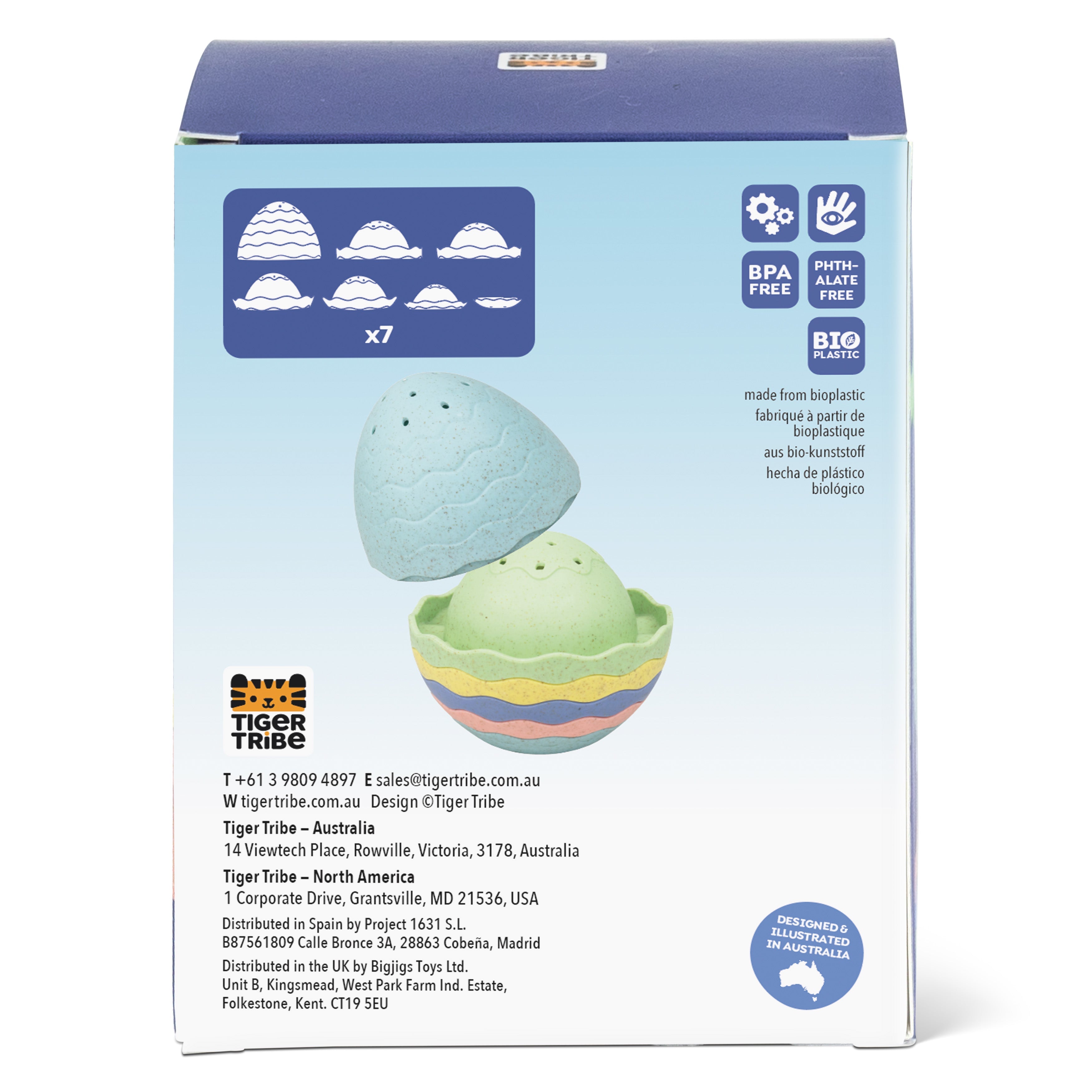 Tiger Tribe Stack & Pour - Bath Egg - Eco in Single
