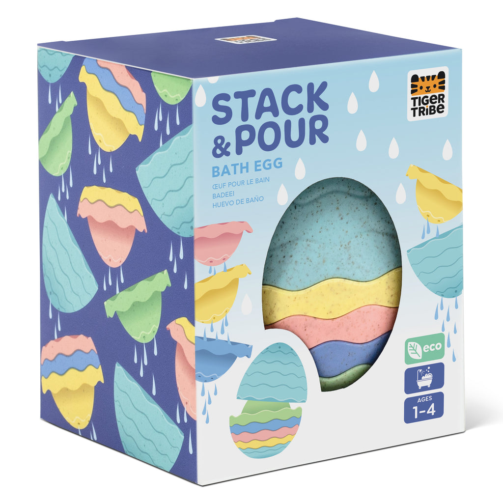Tiger Tribe Stack & Pour - Bath Egg - Eco in Single