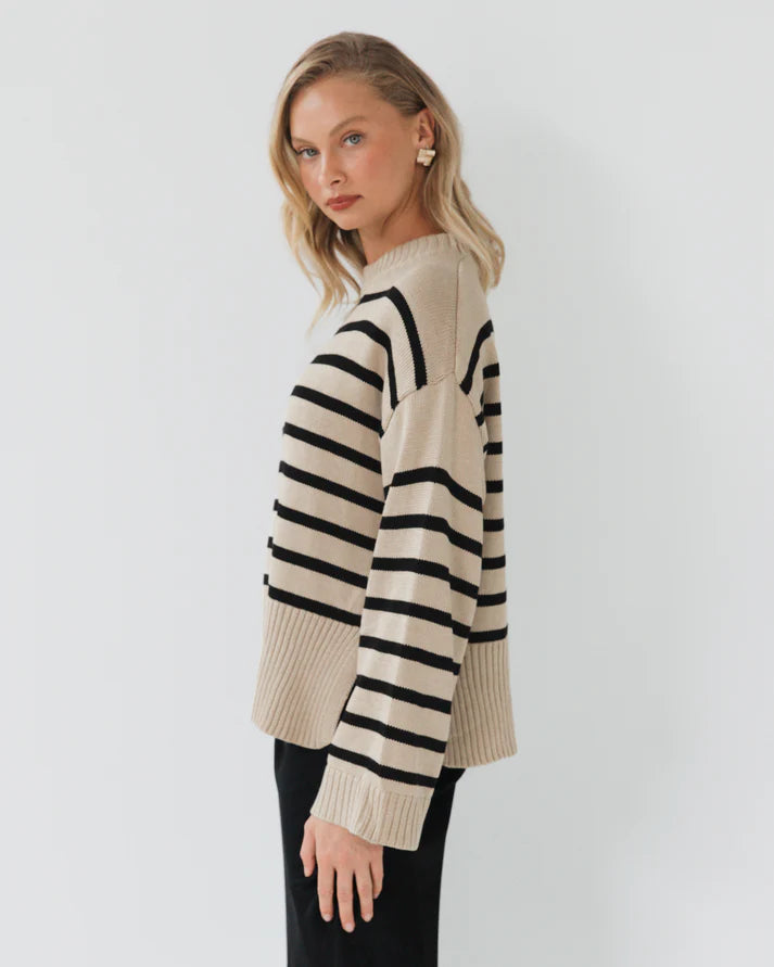 White Closet - Stripe Knit Jumper