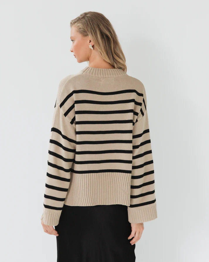 White Closet - Stripe Knit Jumper
