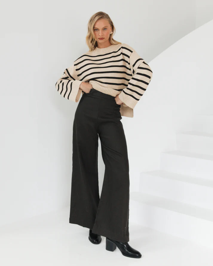 White Closet - Stripe Knit Jumper
