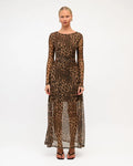 White Closet - Night Leopard Mesh Dress