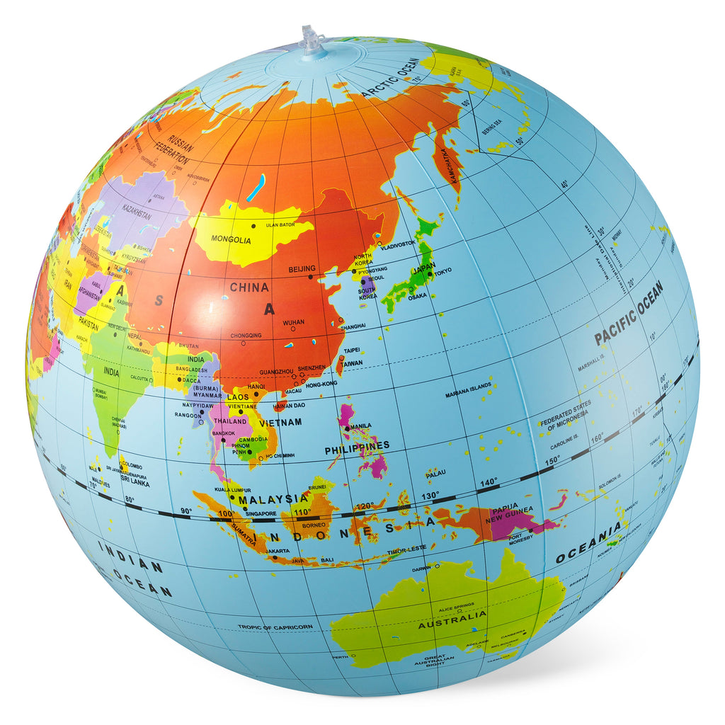 Tiger Tribe World Globe - Countries & Cities - 50cm in Single