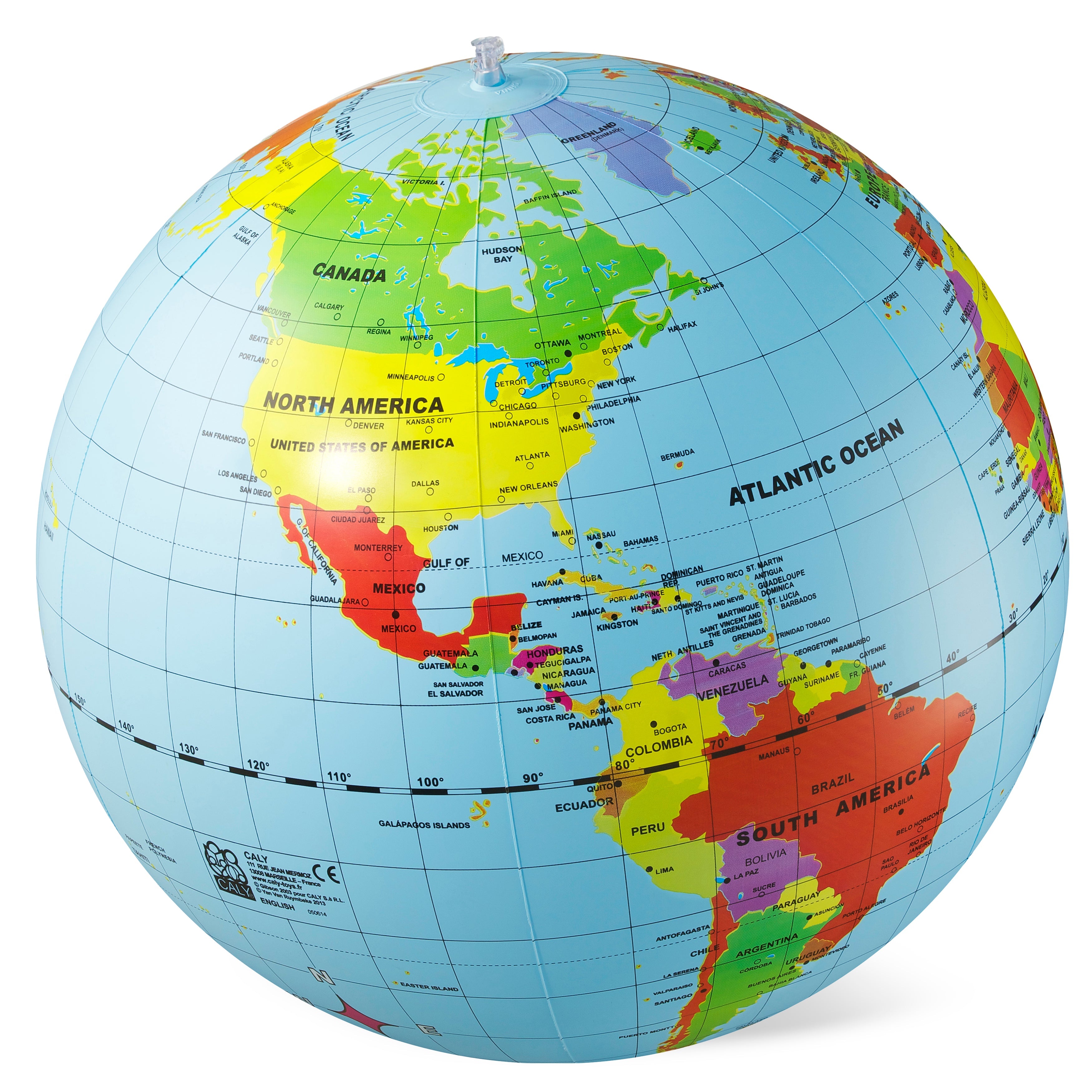 Tiger Tribe World Globe - Countries & Cities - 50cm in Single