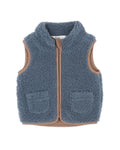 Bébé by Minihaha Blue Sherpa Vest in BLUE