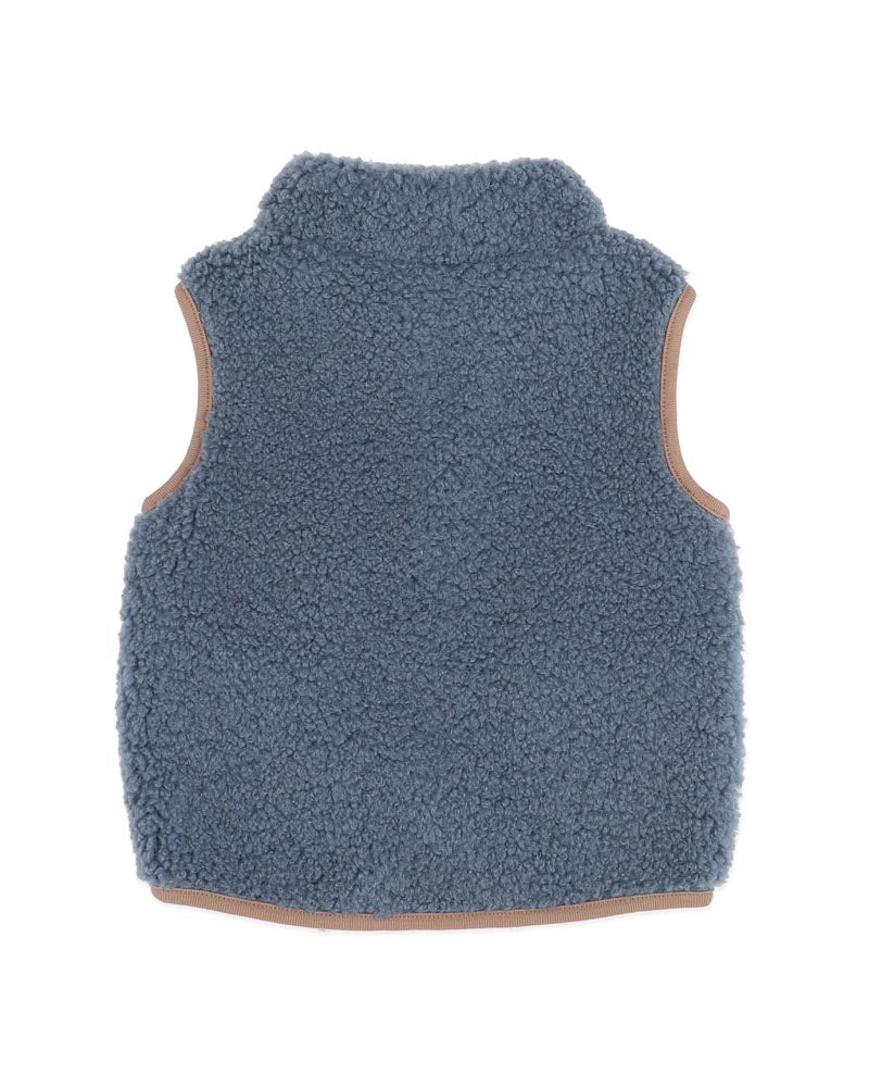 Bébé by Minihaha Blue Sherpa Vest in BLUE