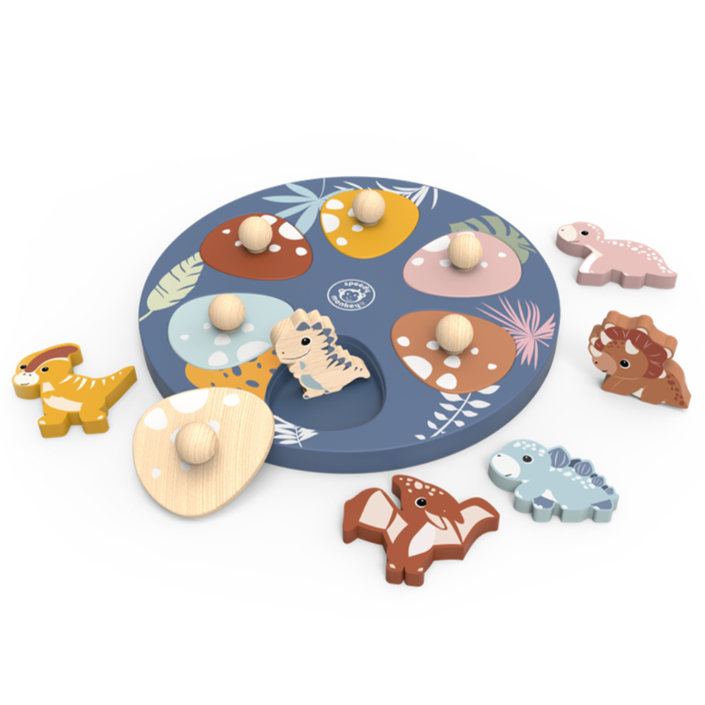 Speedy Monkey Dino Surprise Puzzle in Single