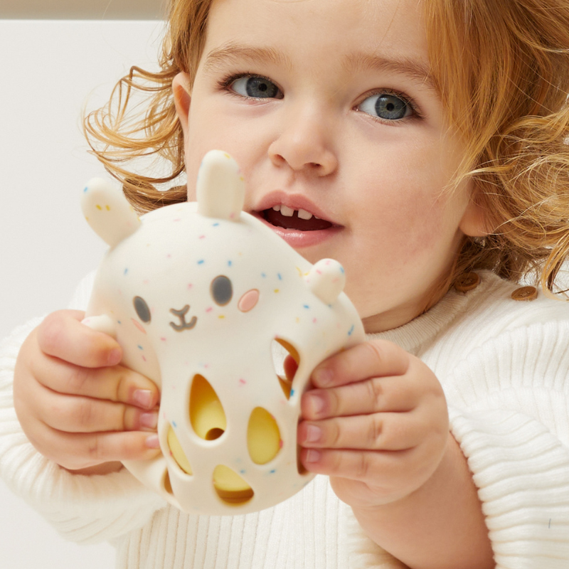 Tiger Tribe Silicone Rattle - Bunny in Single