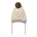 Wilson And Frenchy Cream Organic Knitted Bubble Bonnet