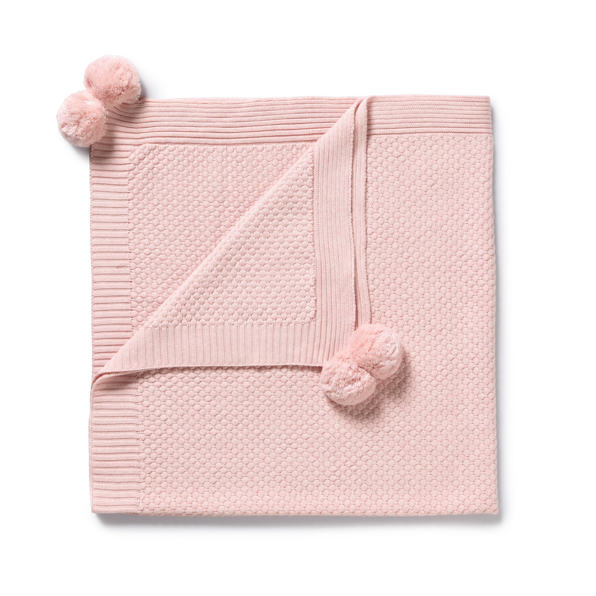 Wilson And Frenchy Marshmellow Organic Knitted Bubble Blanket