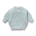 Wilson And Frenchy Cloud Blue Organic Knitted Jumper
