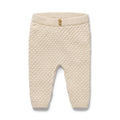 Wilson And Frenchy Cream Organic Knitted Bubble Legging