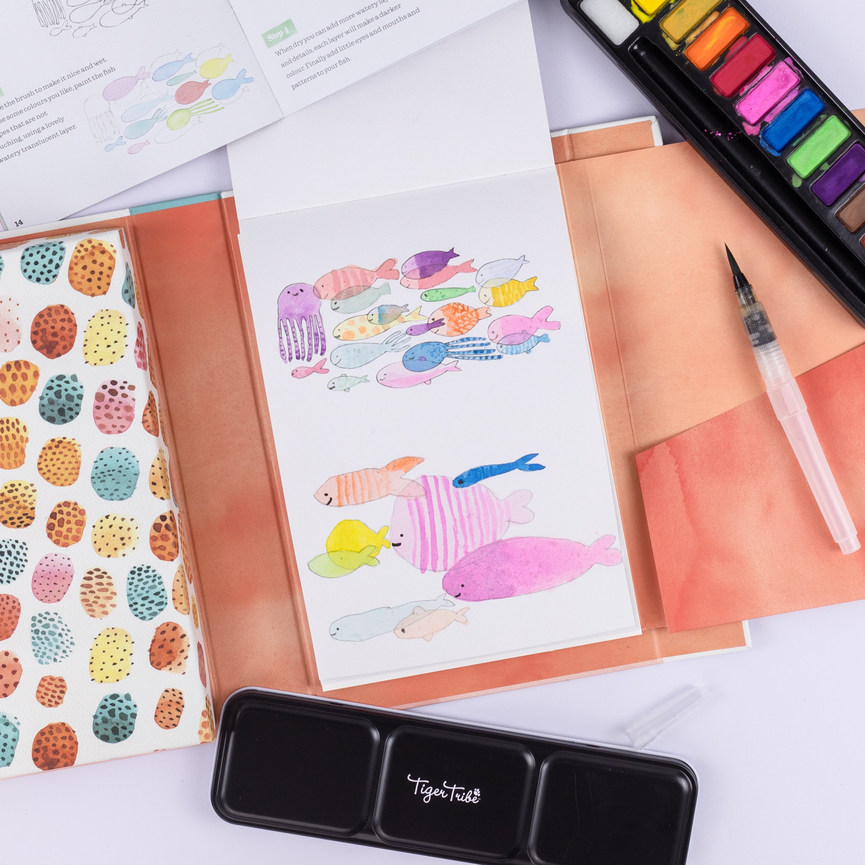 Tiger Tribe How To Paint - Watercolour Animals in Single