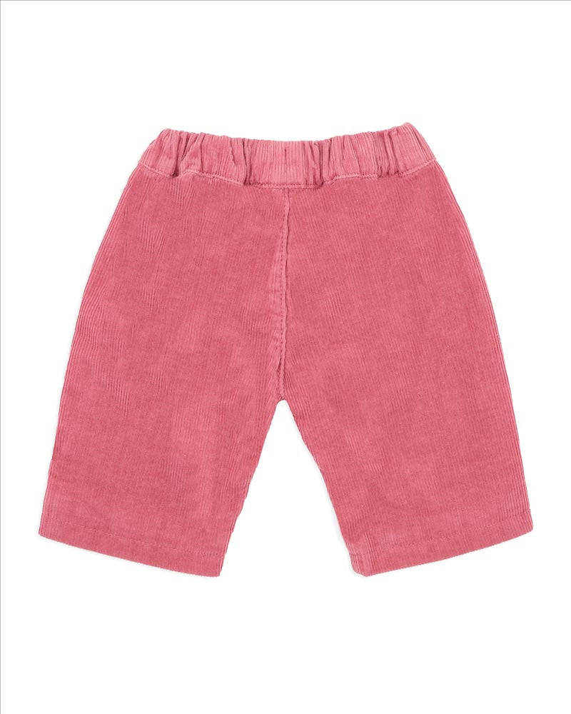 Bébé by Minihaha Fern Pull On Cord Pants in PINK