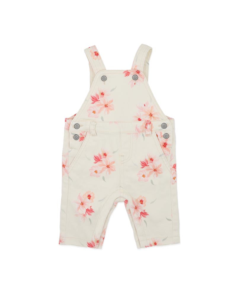 Bébé by Minihaha Emmy Petal Overalls in CREAM