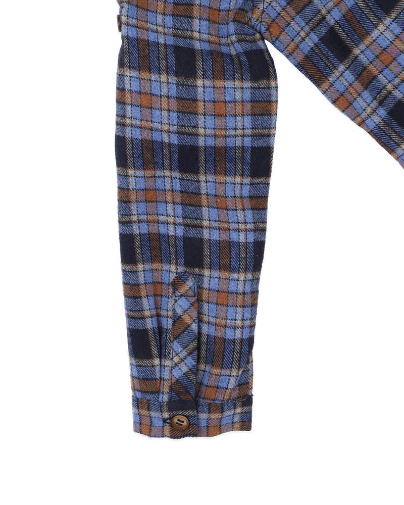 Bébé by Minihaha Hunter Check Ls Shirt 3-5 Yrs in BLUE