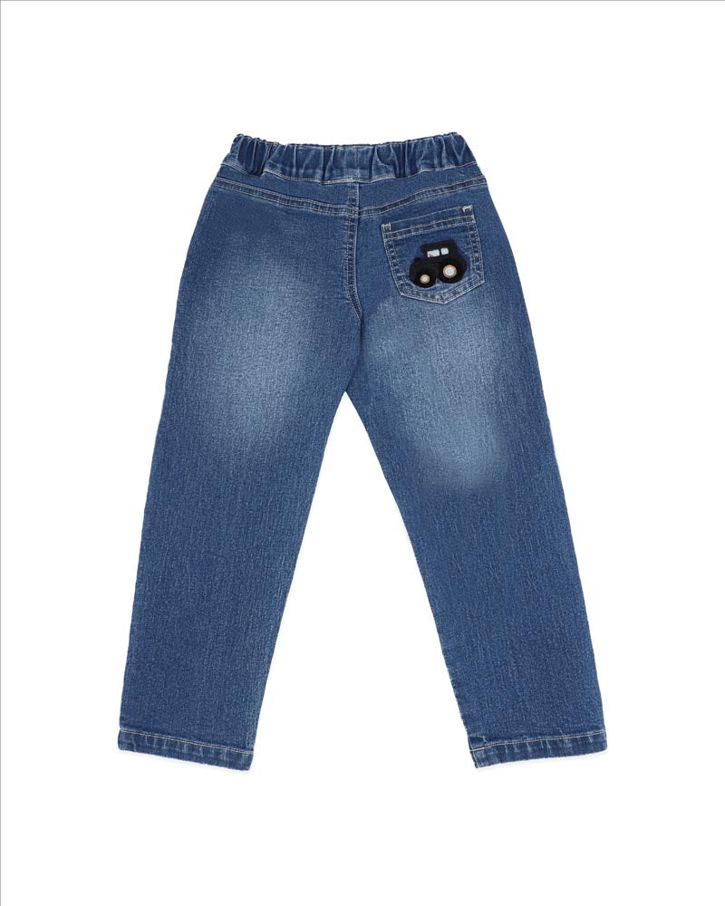 Bébé by Minihaha Hunter Denim Pull On Jeans 3-5 Yrs in BLUE