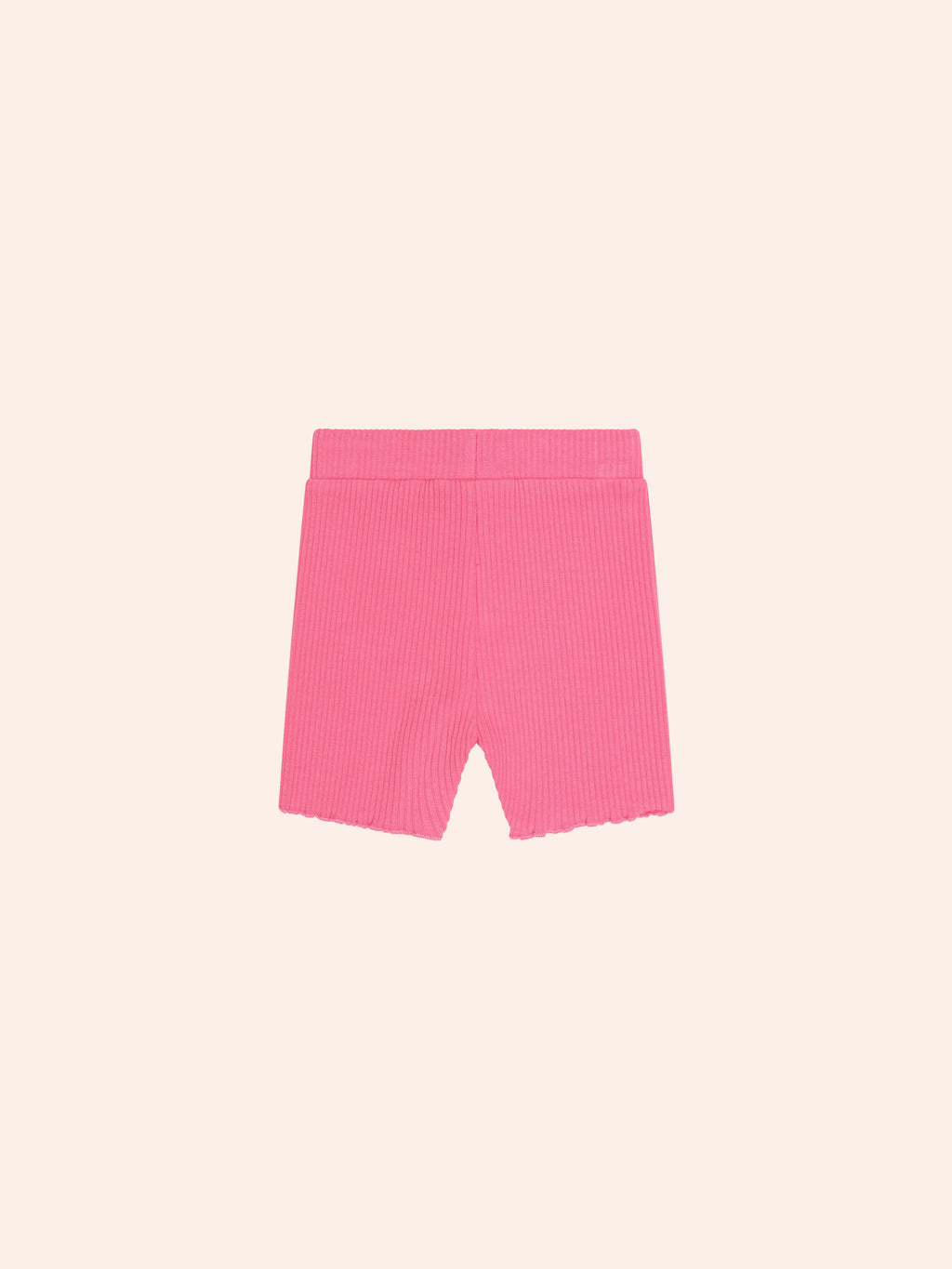 HUXBABY CHERRY RIB BIKE SHORT in CHERRY