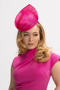 Morgan & Taylor Vanya Fascinator in Hot Pink in Pink
