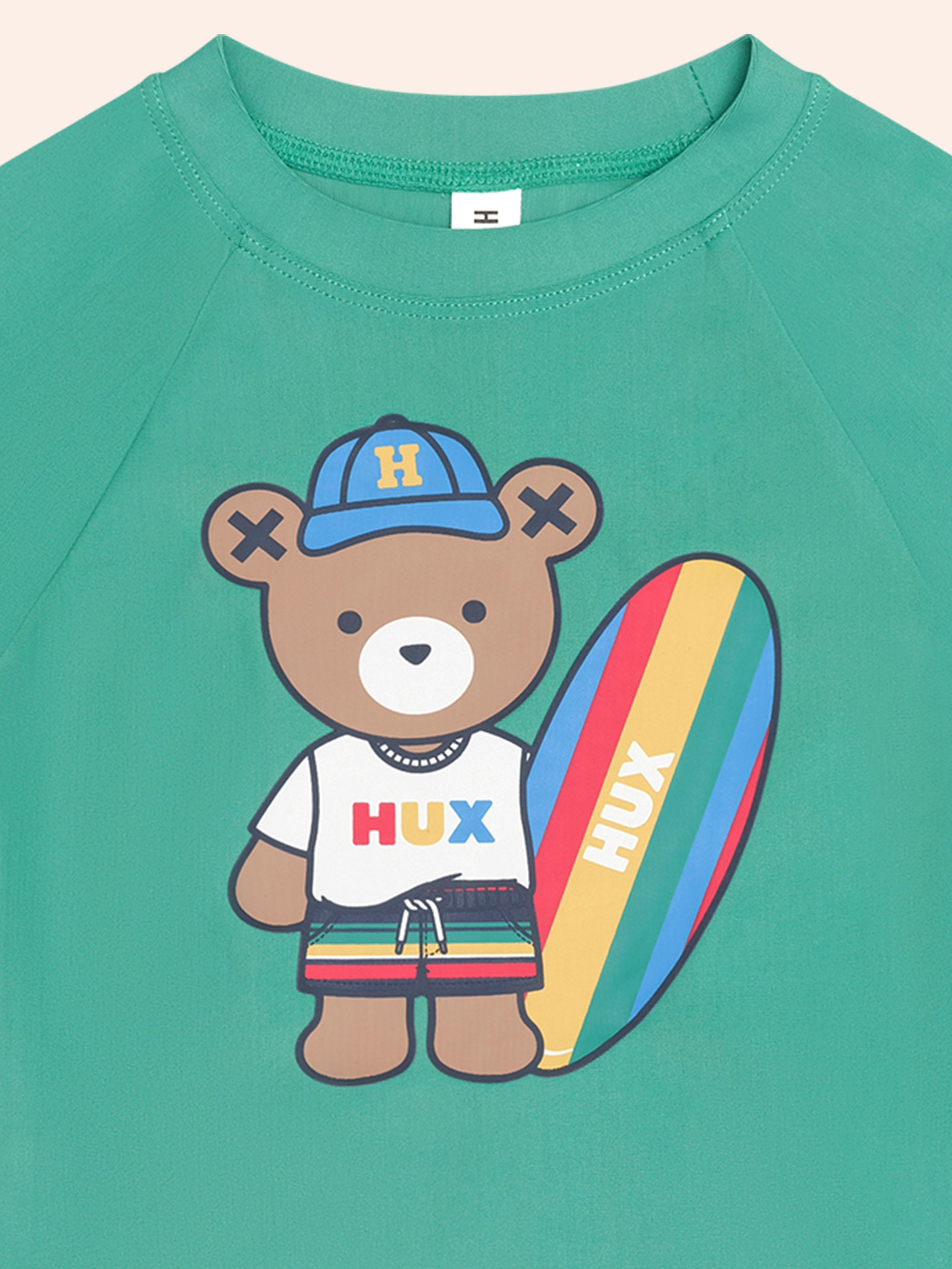 HUXBABY SURFER HUX RASHIE in VINTAGE GREEN