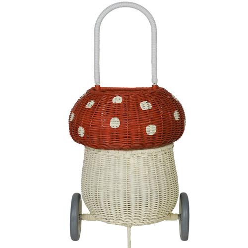 Olli Ella - Rattan Mushroom Luggy - Red