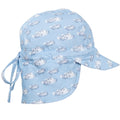 Acorn - Clouds Flap Hat Blue and White