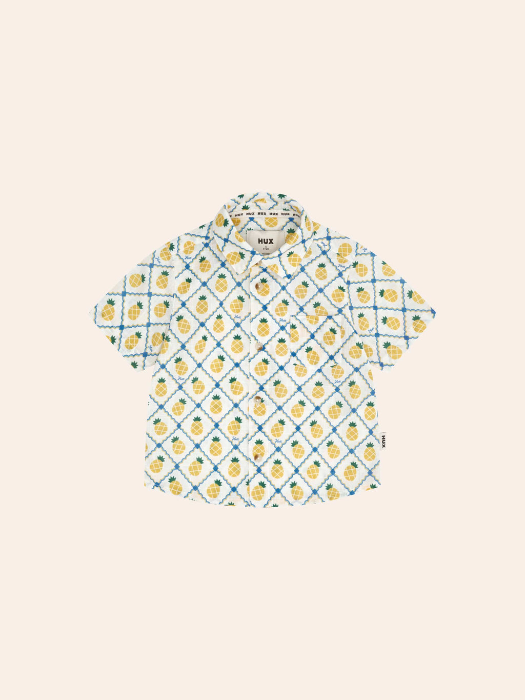 HUXBABY Pineapple Tile S/Slv Shirt in Single