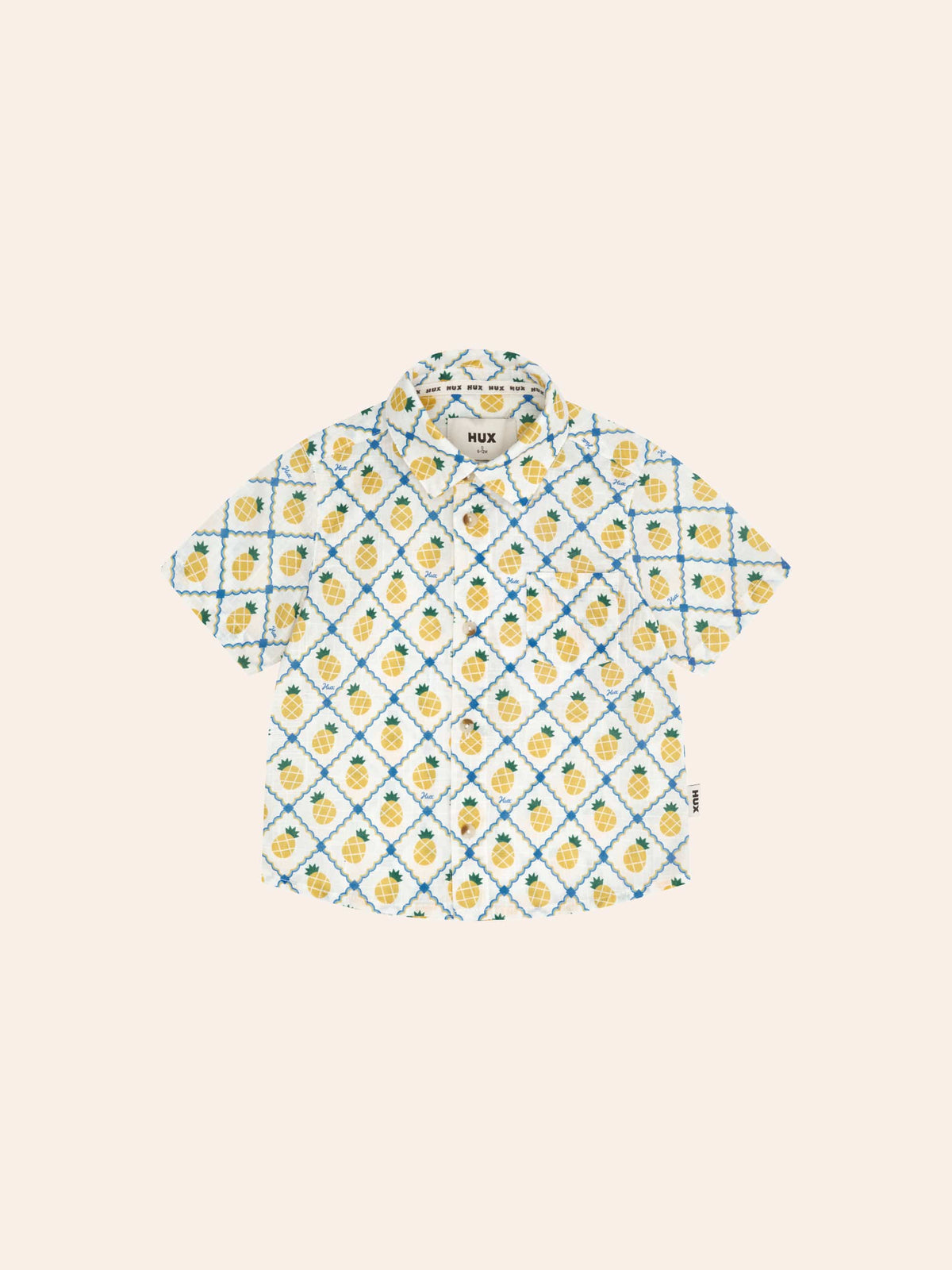 HUXBABY Pineapple Tile S/Slv Shirt in Single