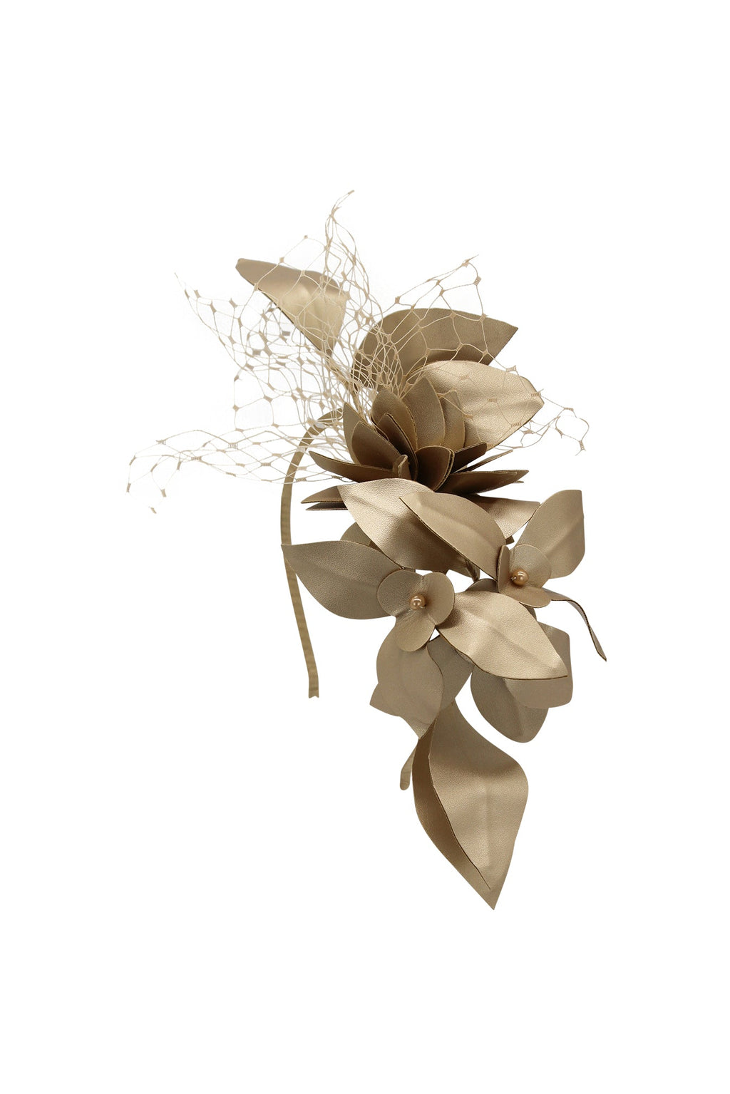 Morgan & Taylor Dulcie Fascinator in Gold in gold