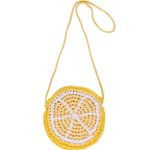 Acorn - Lemon Straw Bag