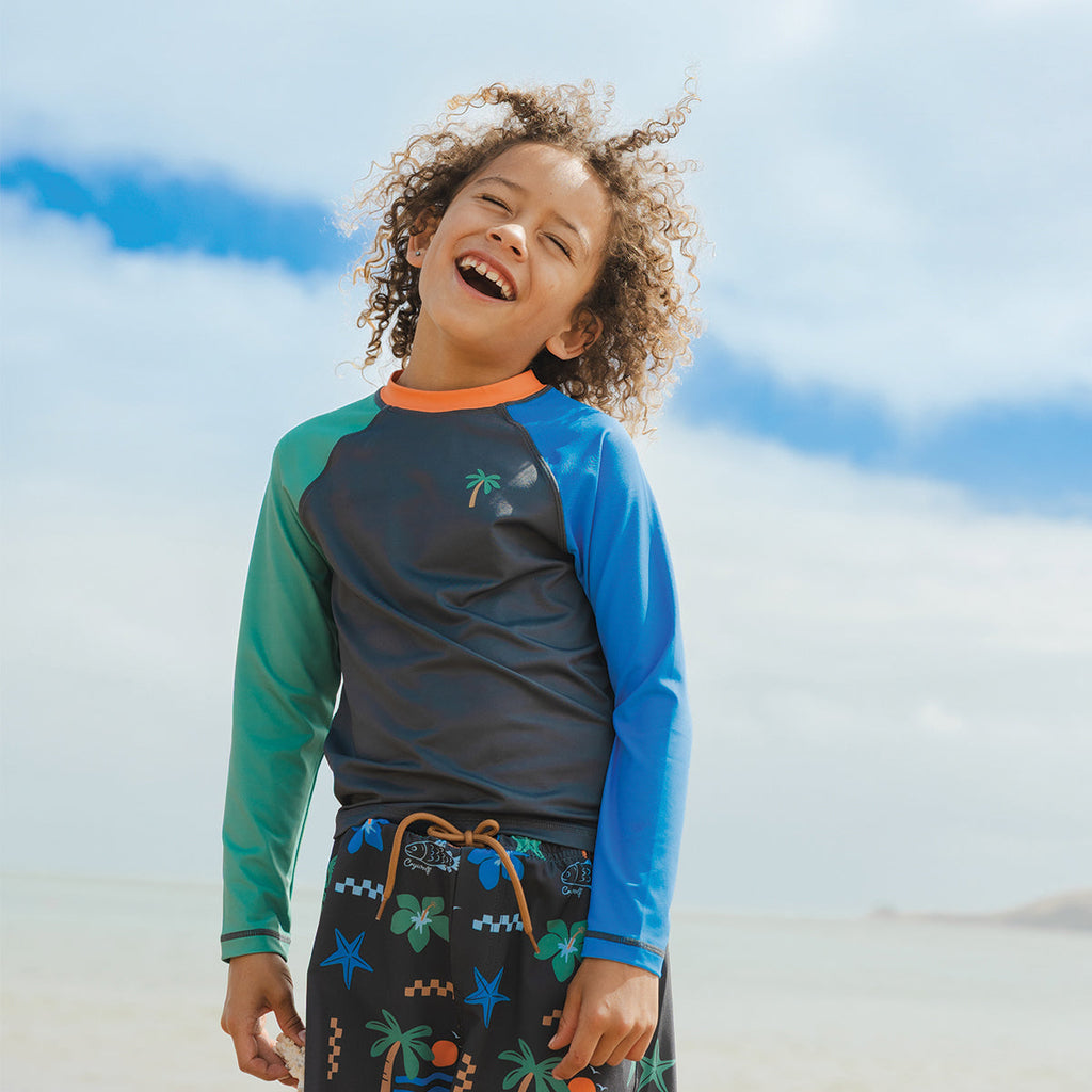 Crywolf LONG SLEEVE RASH VEST Seaside Colourblock in Single