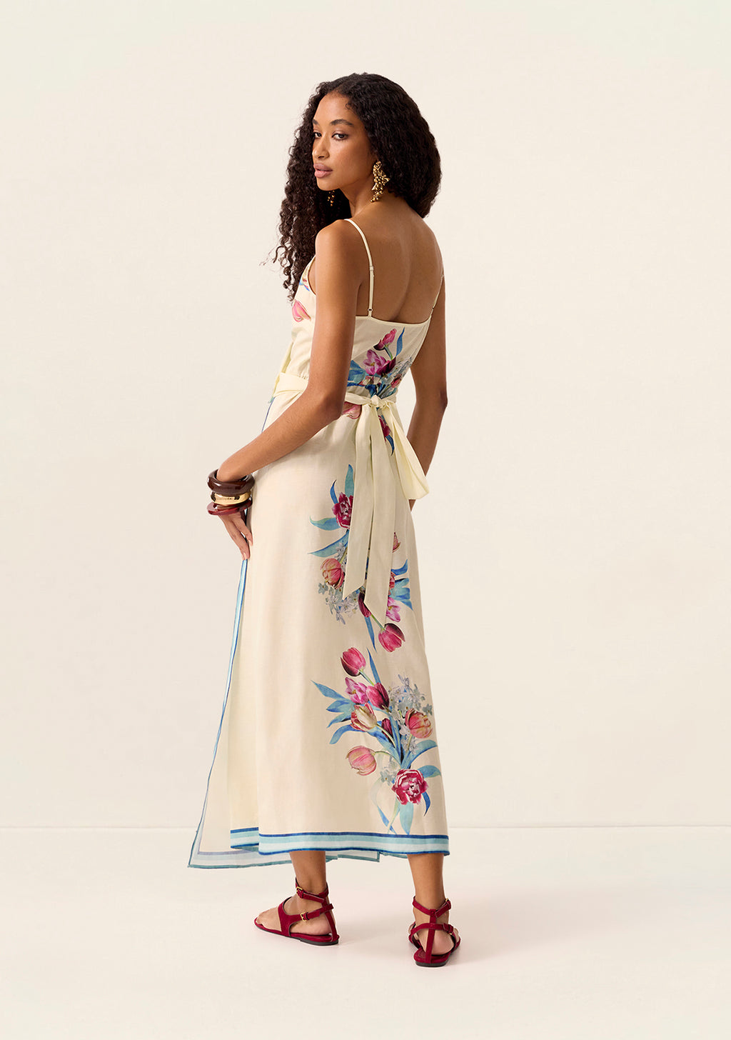 MOS The Label Tulip Wrap Dress in Print