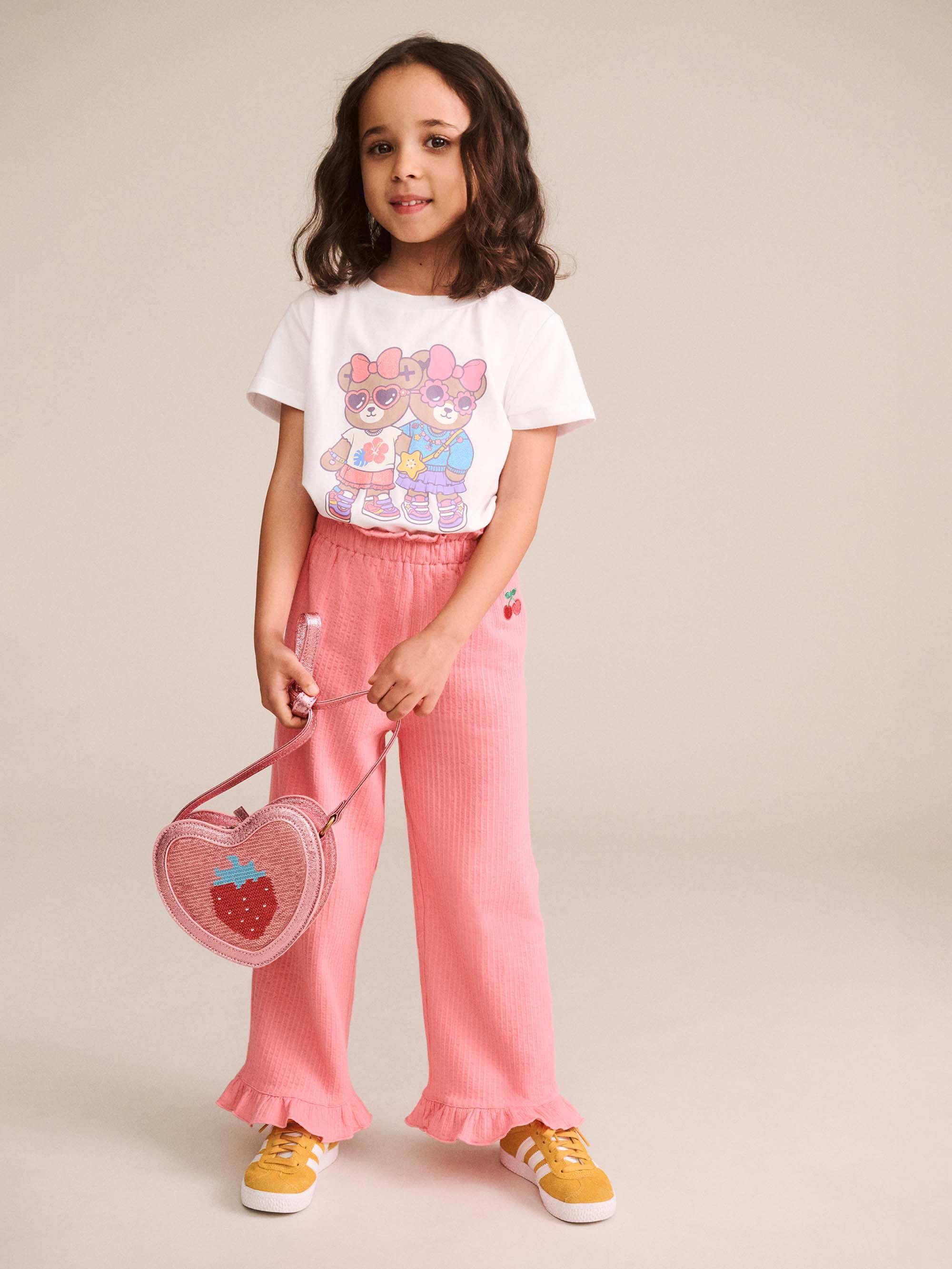 HUXBABY STRAWBERRY SEQUIN HEART BAG in STRAWBERRY METALLIC