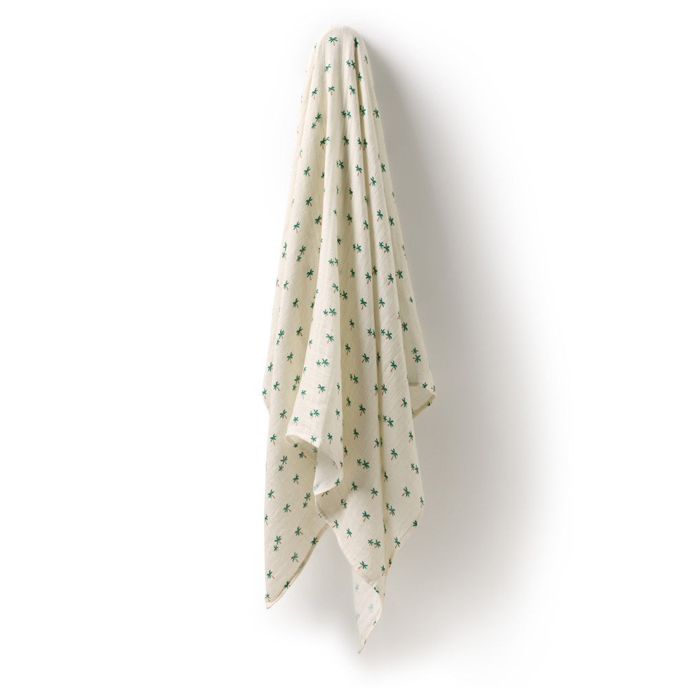Wilson and Frenchy Tiny Palm Organic Muslin in Tiny Palm Organic