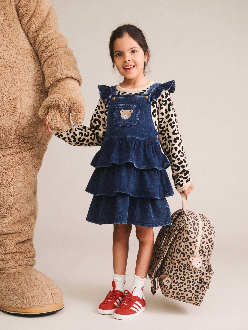 HUXBABY LEOPARD CHERRY BACKPACK in ANIMAL