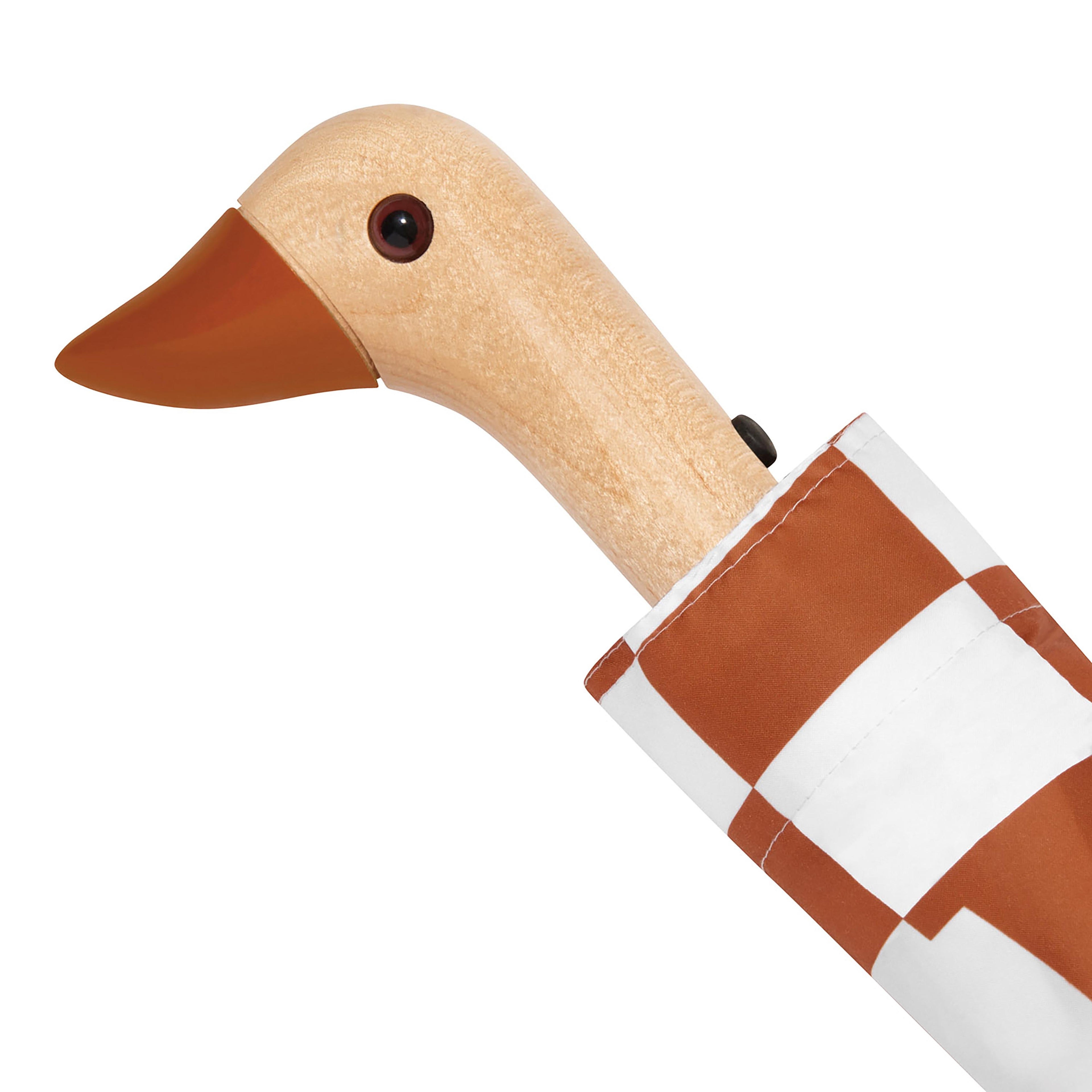 Original DuckHead Duck Umbrella Compact - Peanut Butter Checks in Single