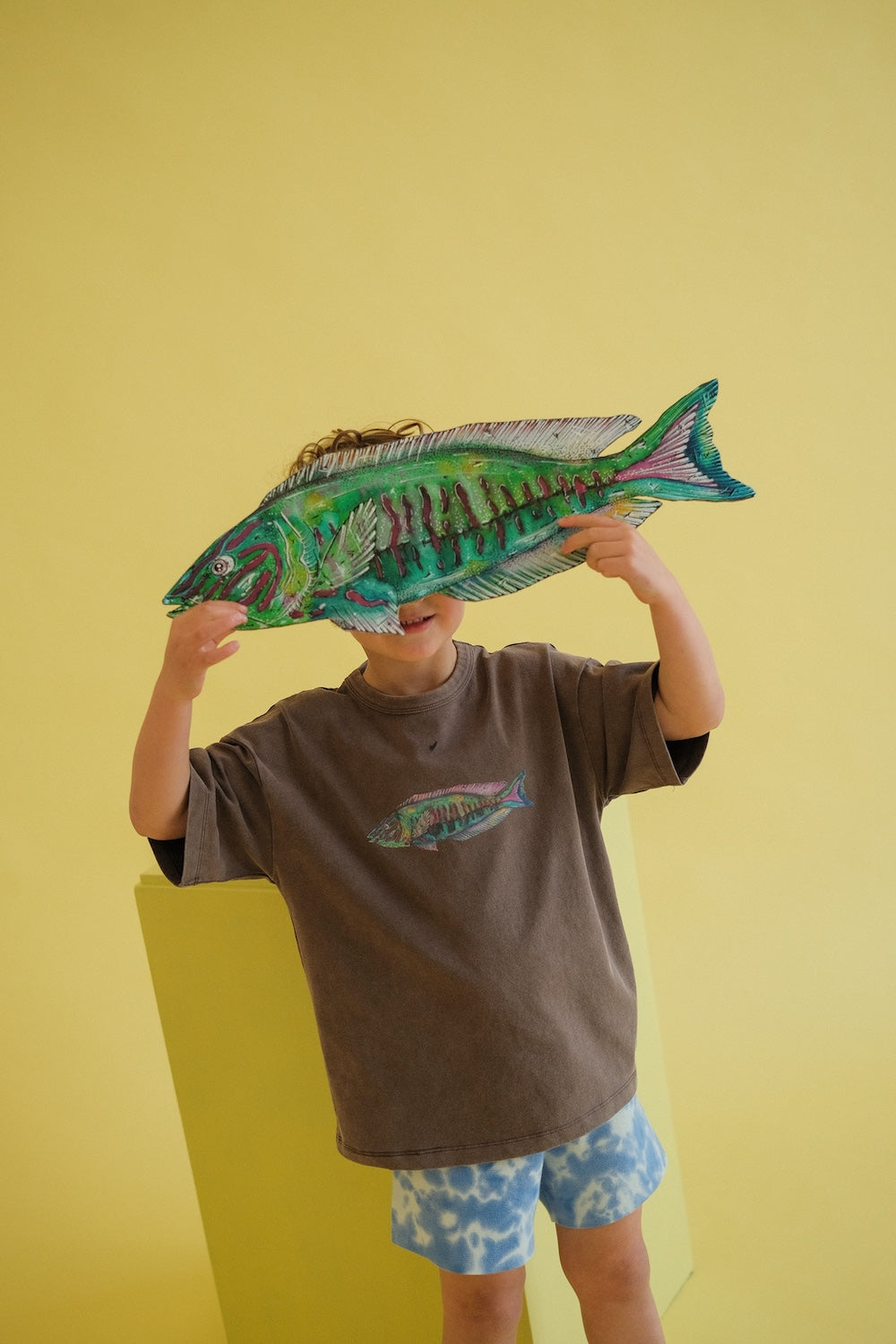 Grown Parrot Fish Tee - Dune in Single