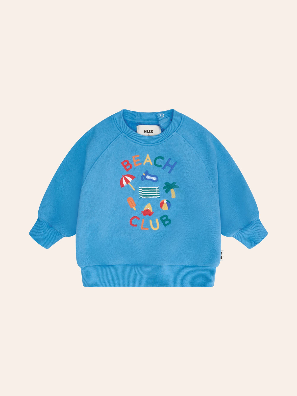 HUXBABY Beach Club Emb Sweatshirt in Single