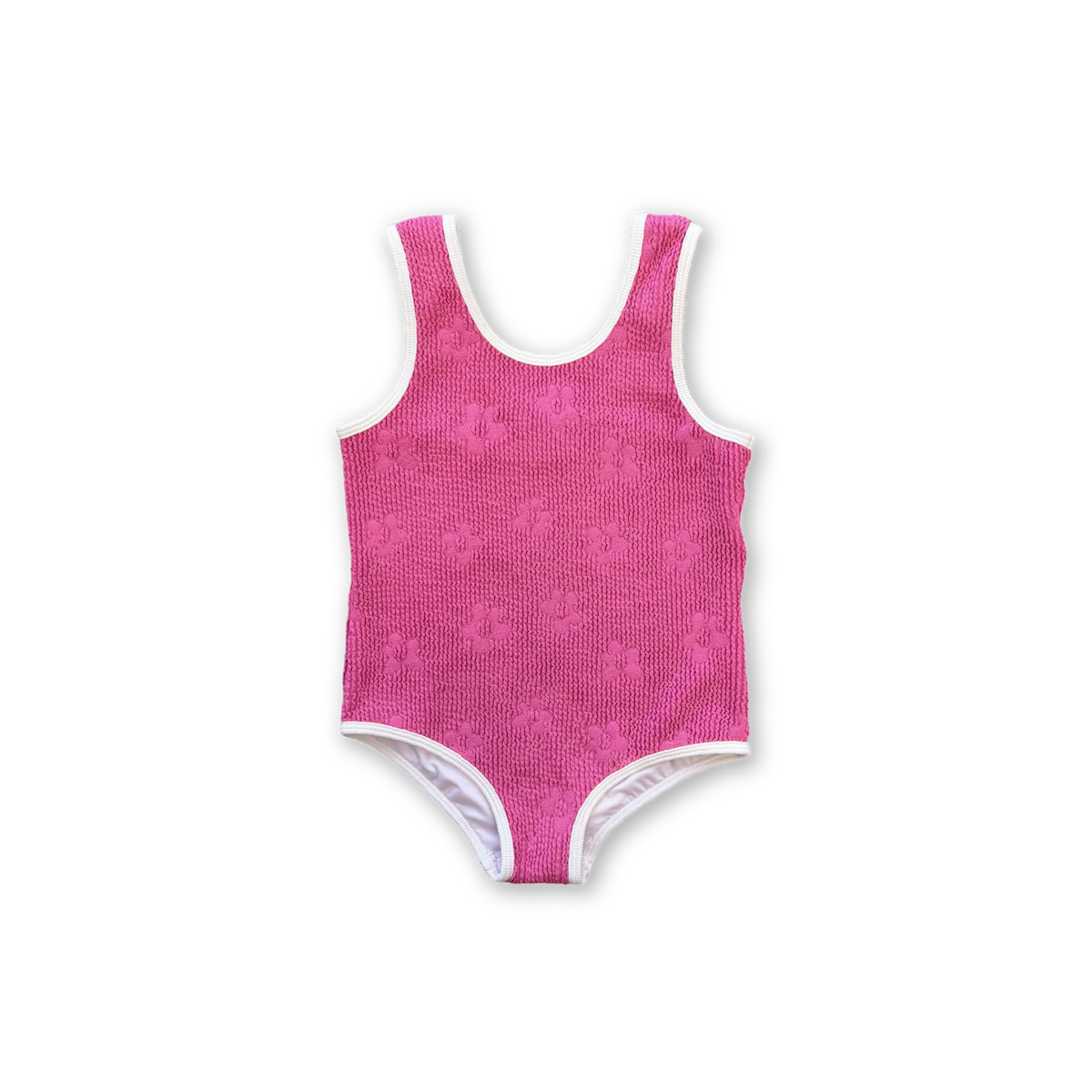 Grown Ribbed Posy Swim Suit - Berry in Single