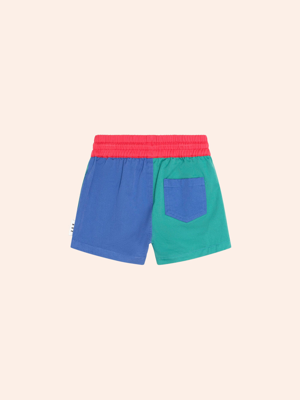 HUXBABY Colour Block Twill Short in MULTI